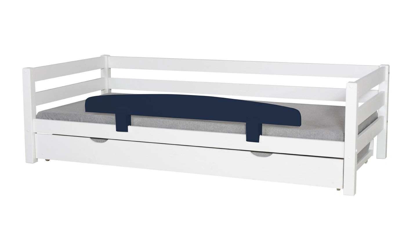 מיטת ילדים מיקה עם מיטת חבר רוחב 90 ס"מ | עם מעקה אחורי